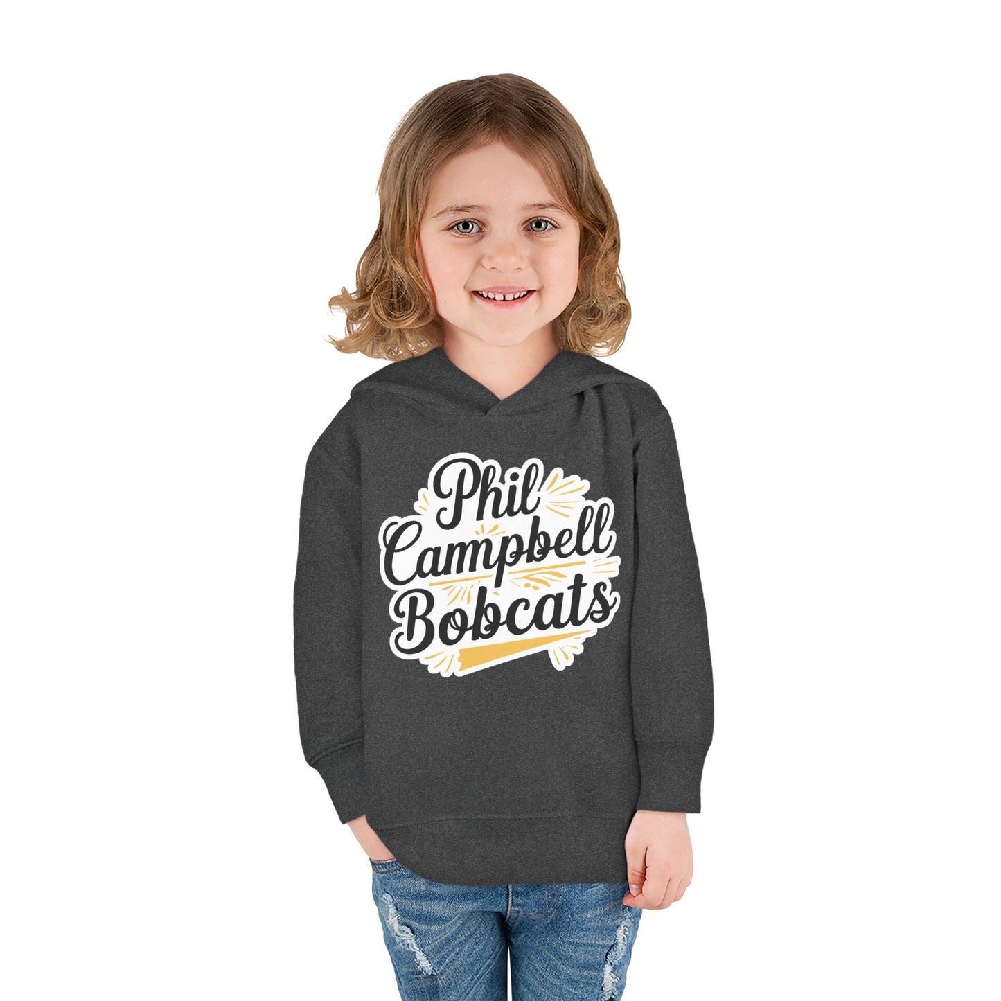 Toddler Hoodie Sweatshirt \ Phil Campbell Bobcats \ PCBG2