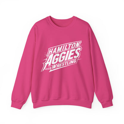 Adult Crewneck Sweatshirt \ Hamilton Aggies Wrestling \ HAW1