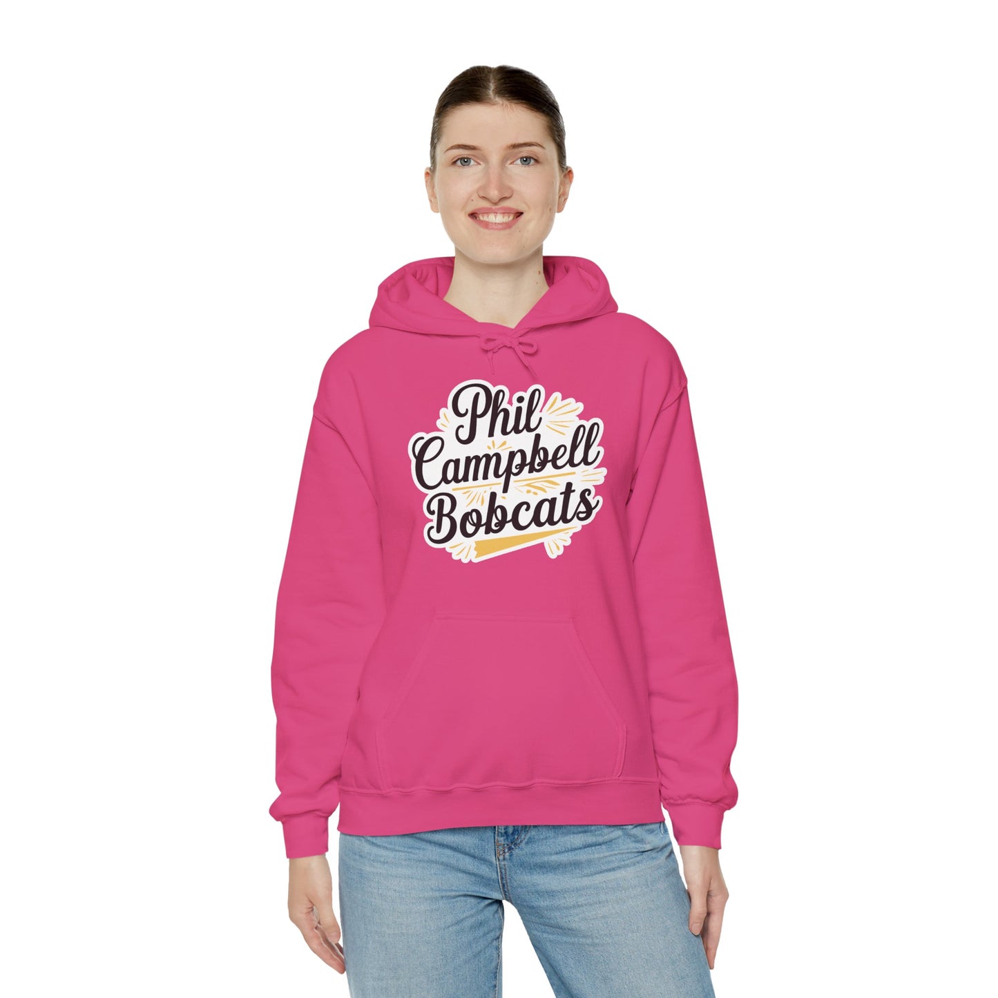 Adult Hoodie Sweatshirt \ Phil Campbell Bobcats \ PCBG2