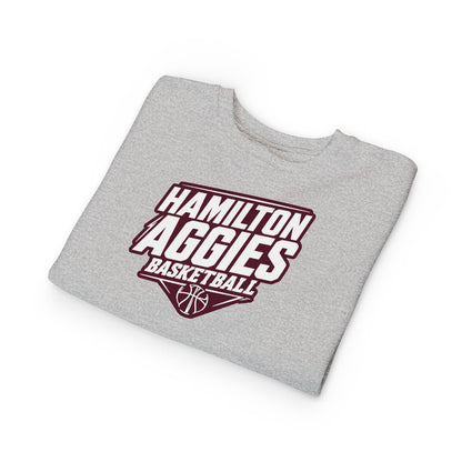 Toddler Crewneck Sweatshirt \ Hamilton Aggies Basketball \ HABB2
