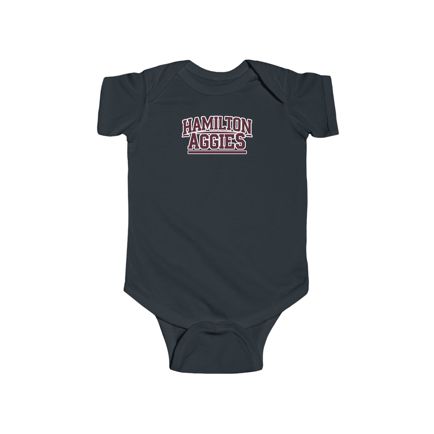 Short Sleeve Baby Bodysuit \ Hamilton Aggies \ HA2