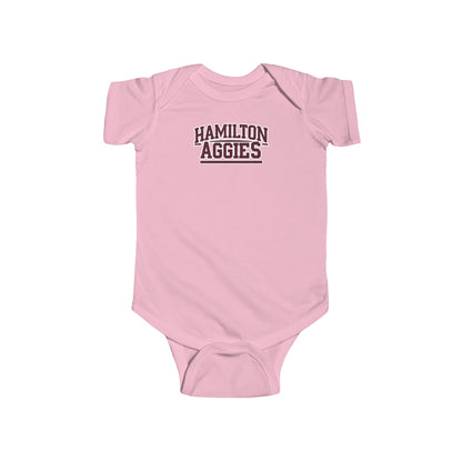 Short Sleeve Baby Bodysuit \ Hamilton Aggies \ HA2