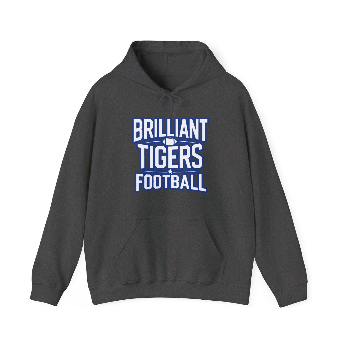 Adult Hoodie Sweatshirt \ Brilliant Tigers Football \ BTF1