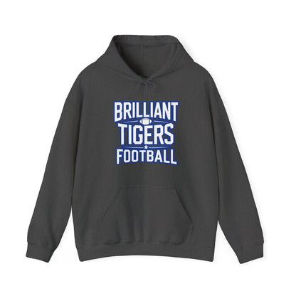 Adult Hoodie Sweatshirt \ Brilliant Tigers Football \ BTF1