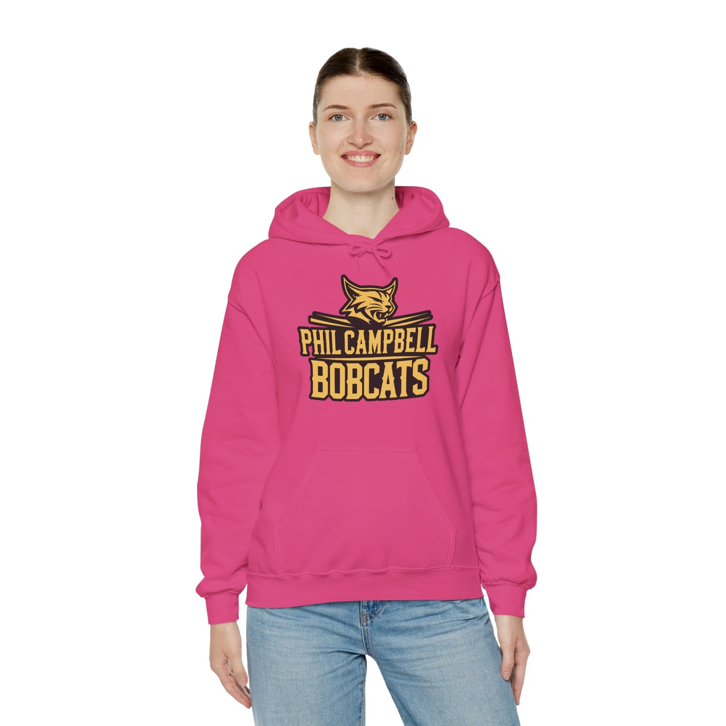 Adult Hoodie Sweatshirt \ Phil Campbell Bobcats \ PCB2