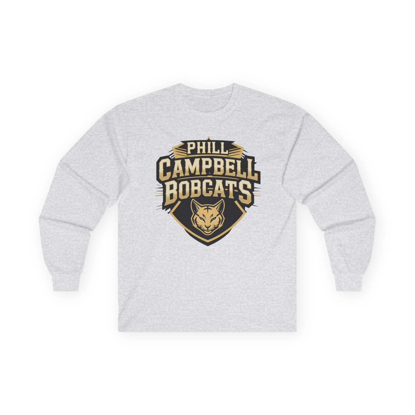 Adult Long Sleeve Tee \ Phill Campbell Bobcats \ PCB1