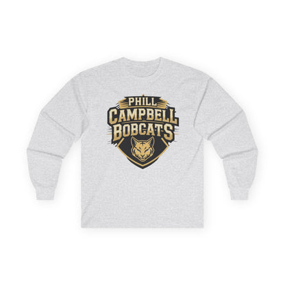 Adult Long Sleeve Tee \ Phill Campbell Bobcats \ PCB1