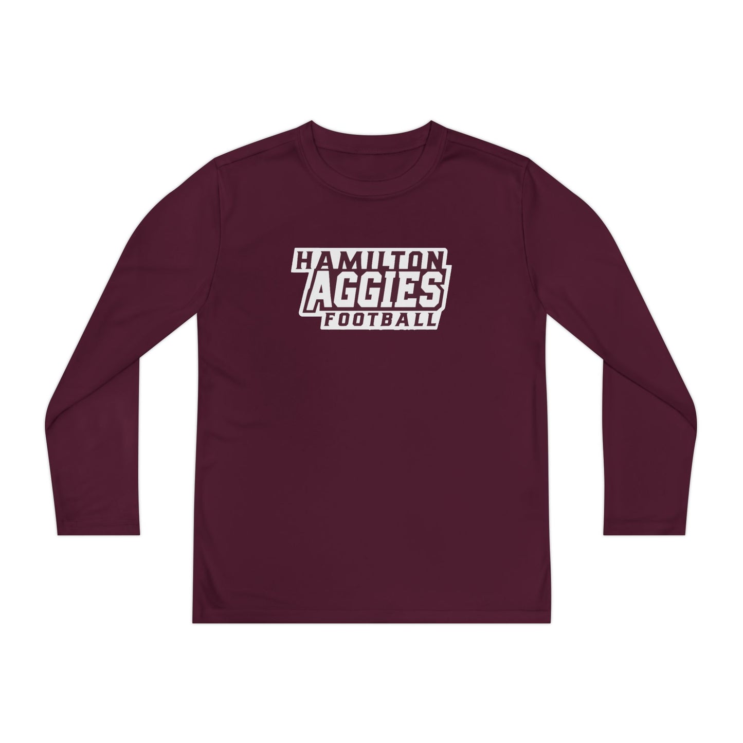 Youth Long Sleeve Tee \ Hamilton Aggies Football \ HAF1