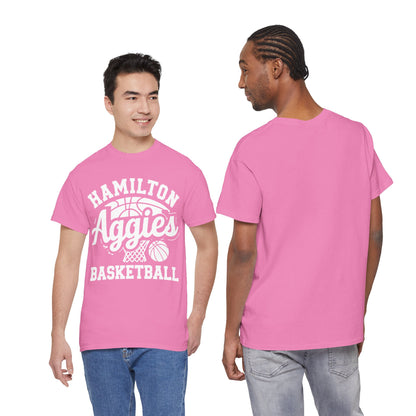 Adult Tee \ Hamilton Aggies Basketball \ HABKG1