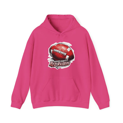 Adult Hoodie Sweatshirt \ Marion County Red Raiders Football \ MCF1