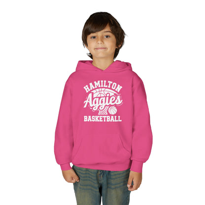 Youth Hoodie Sweatshirt \ Hamilton Aggies Basketball \ HABBG1