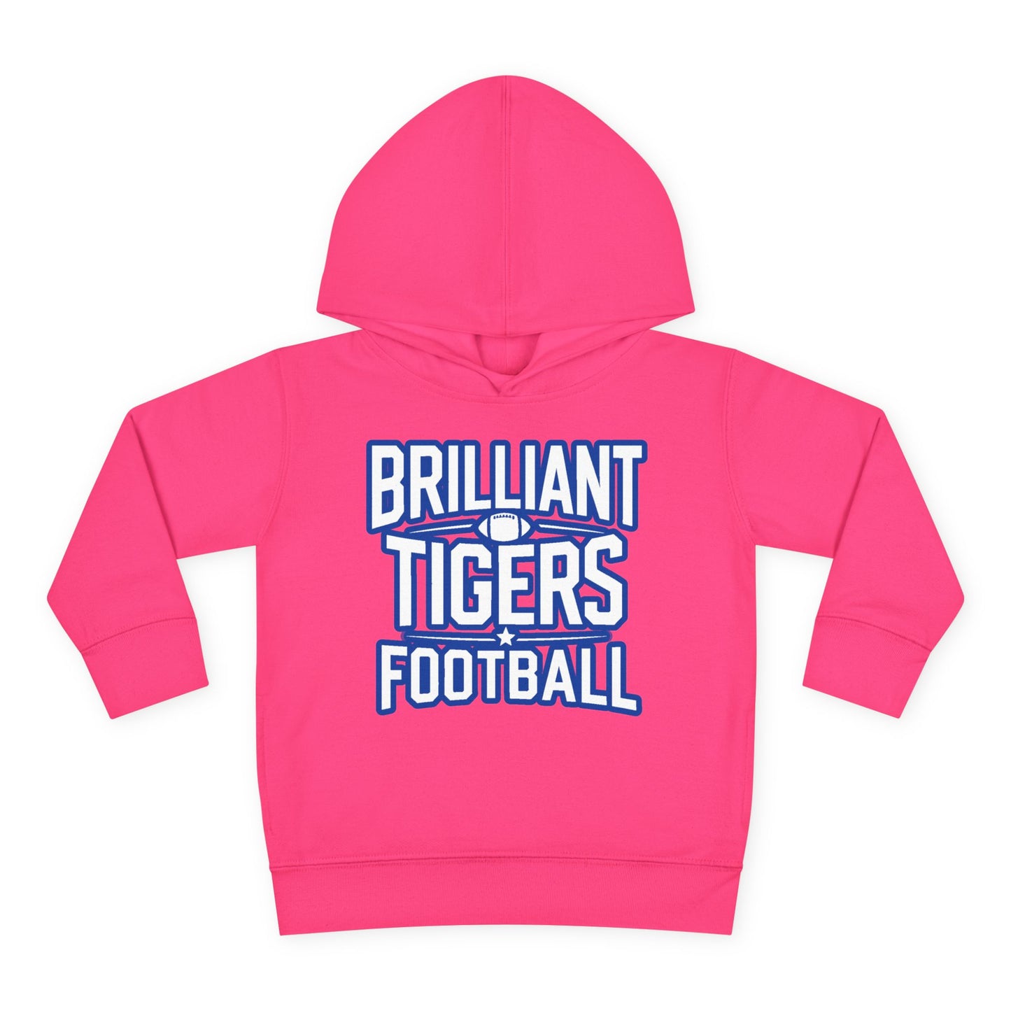 Toddler Hoodie Sweatshirt \ Brilliant Tigers Football \ BTF1