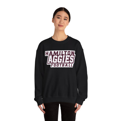 Adult Crewneck Sweatshirt \ Hamilton Aggies Football \ HAF1