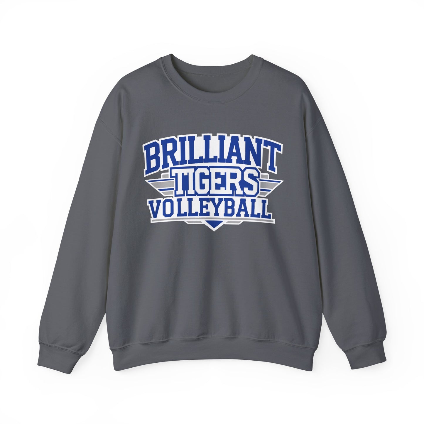Adult Crewneck Sweatshirt \ Brilliant Tigers Volleyball \ BTV2