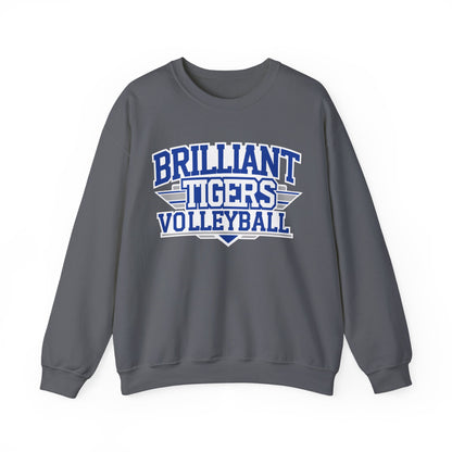 Adult Crewneck Sweatshirt \ Brilliant Tigers Volleyball \ BTV2