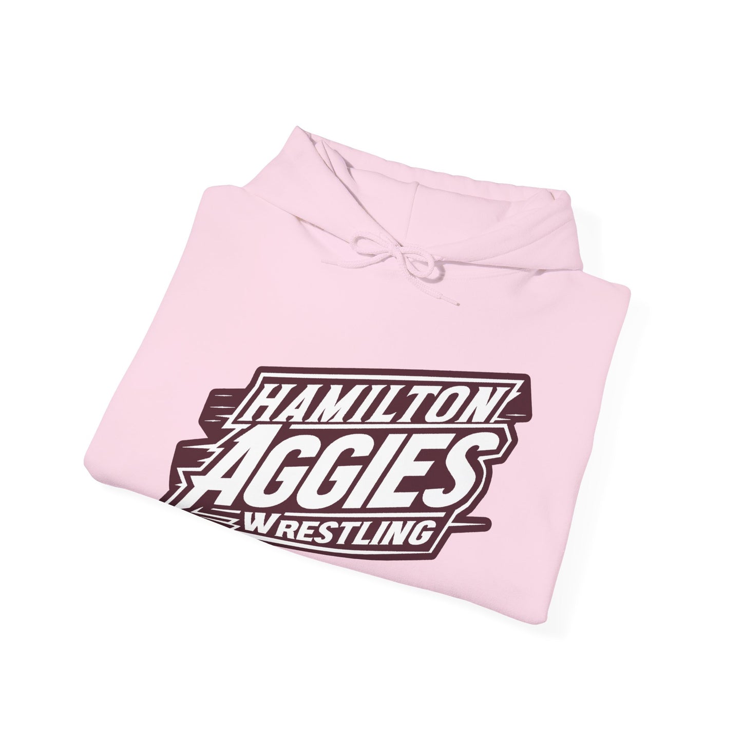 Adult Hoodie Sweatshirt \ Hamilton Aggies Wrestling \ HAW1