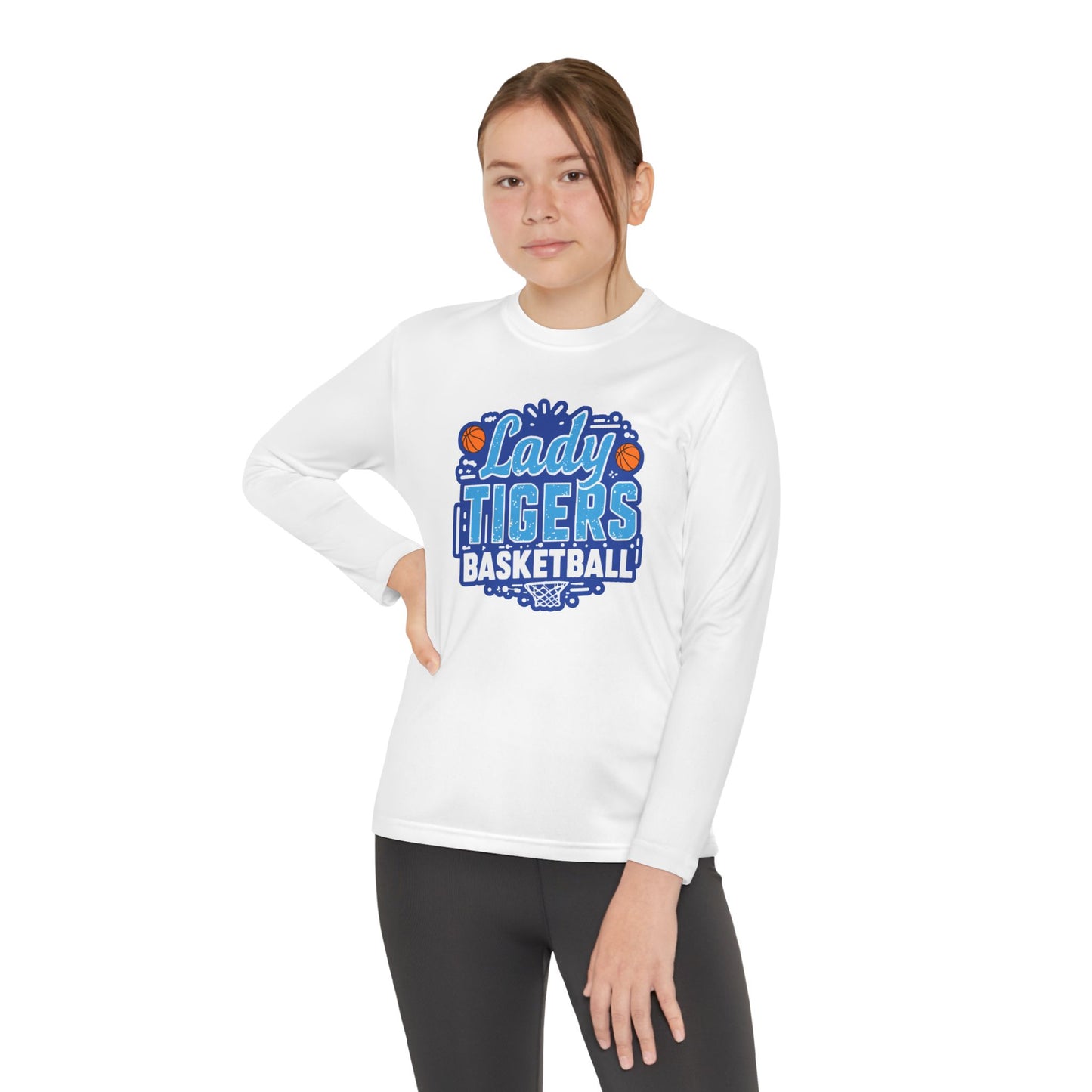 Youth Long Sleeve Tee \ Brilliant Tigers Basketball \ BTBKG1