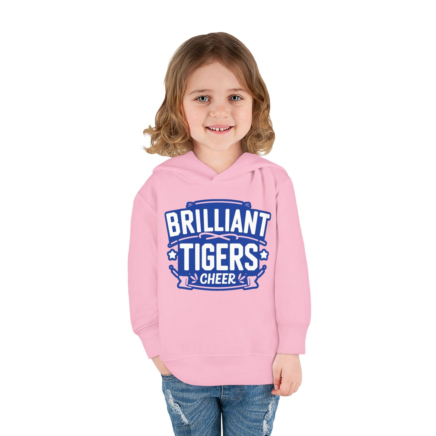 Toddler Hoodie Sweatshirt \ Brilliant Tigers Cheer \ BTC2