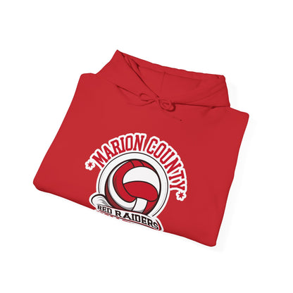 Adult Hoodie Sweatshirt \ Marion County Red Raiders Volleyball \ MCV1