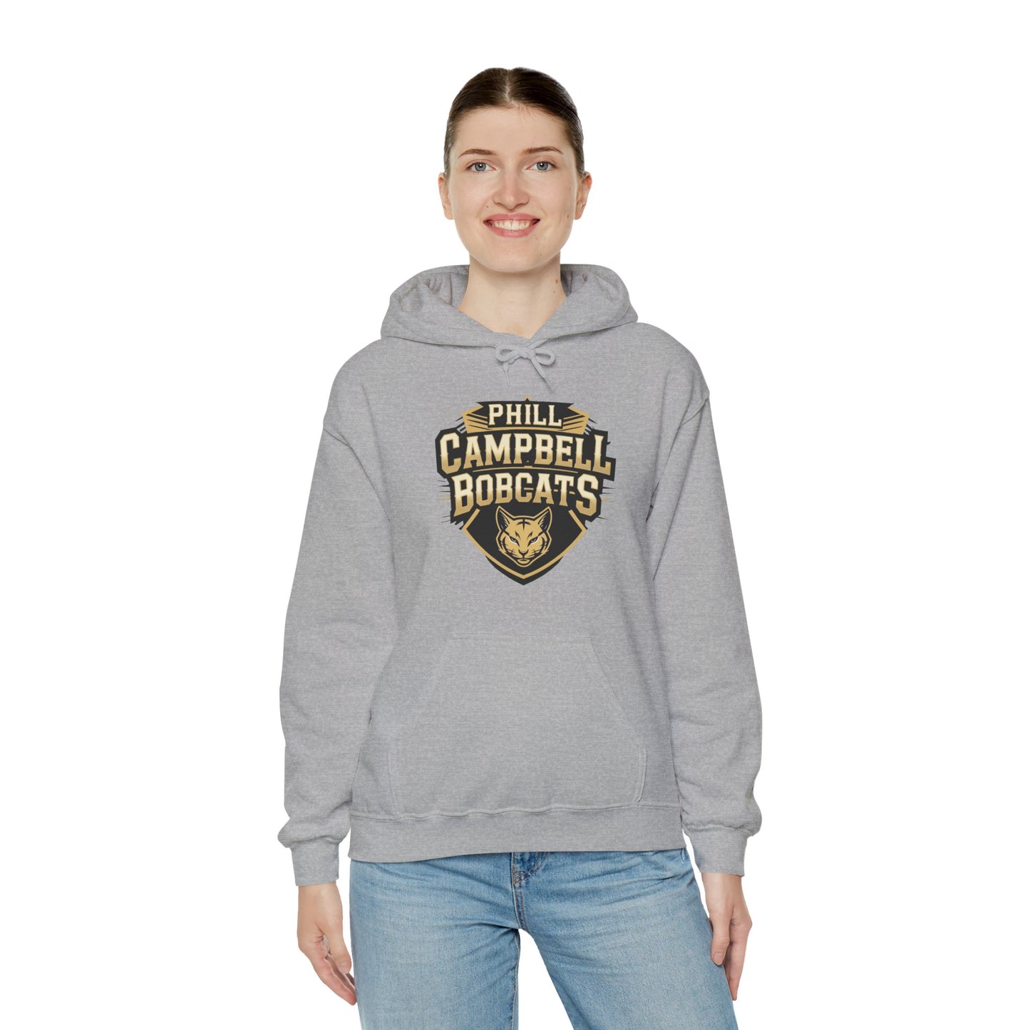 Adult Hoodie Sweatshirt \ Phill Campbell Bobcats \ PCB1