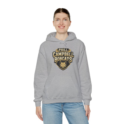 Adult Hoodie Sweatshirt \ Phill Campbell Bobcats \ PCB1