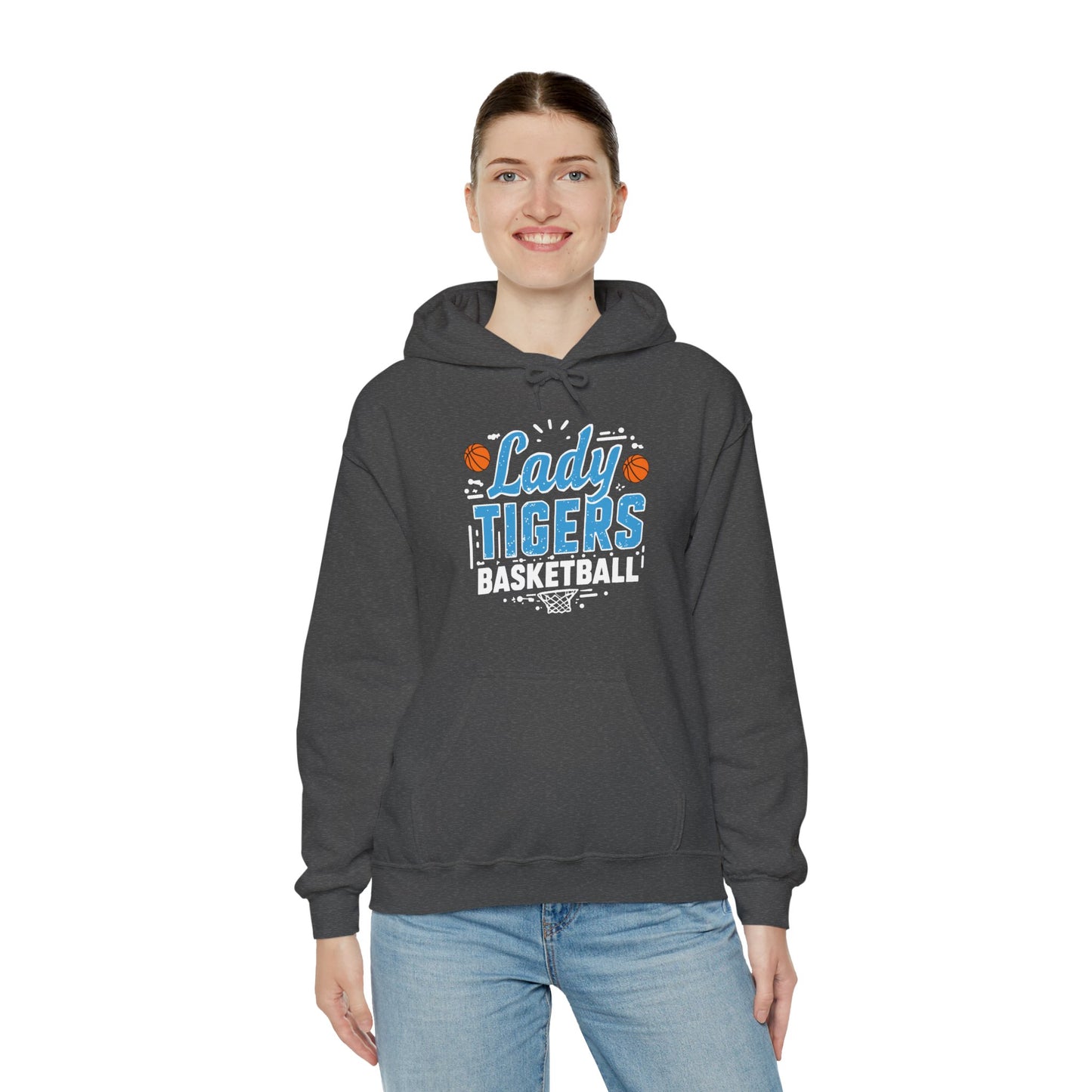 Adult Hoodie Sweatshirt \ Brilliant Tigers Basketball \ BTBKG1