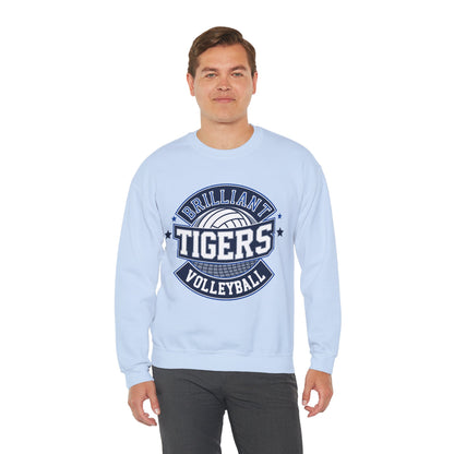 Adult Crewneck Sweatshirt \ Brilliant Tigers Volleyball \ BTV1
