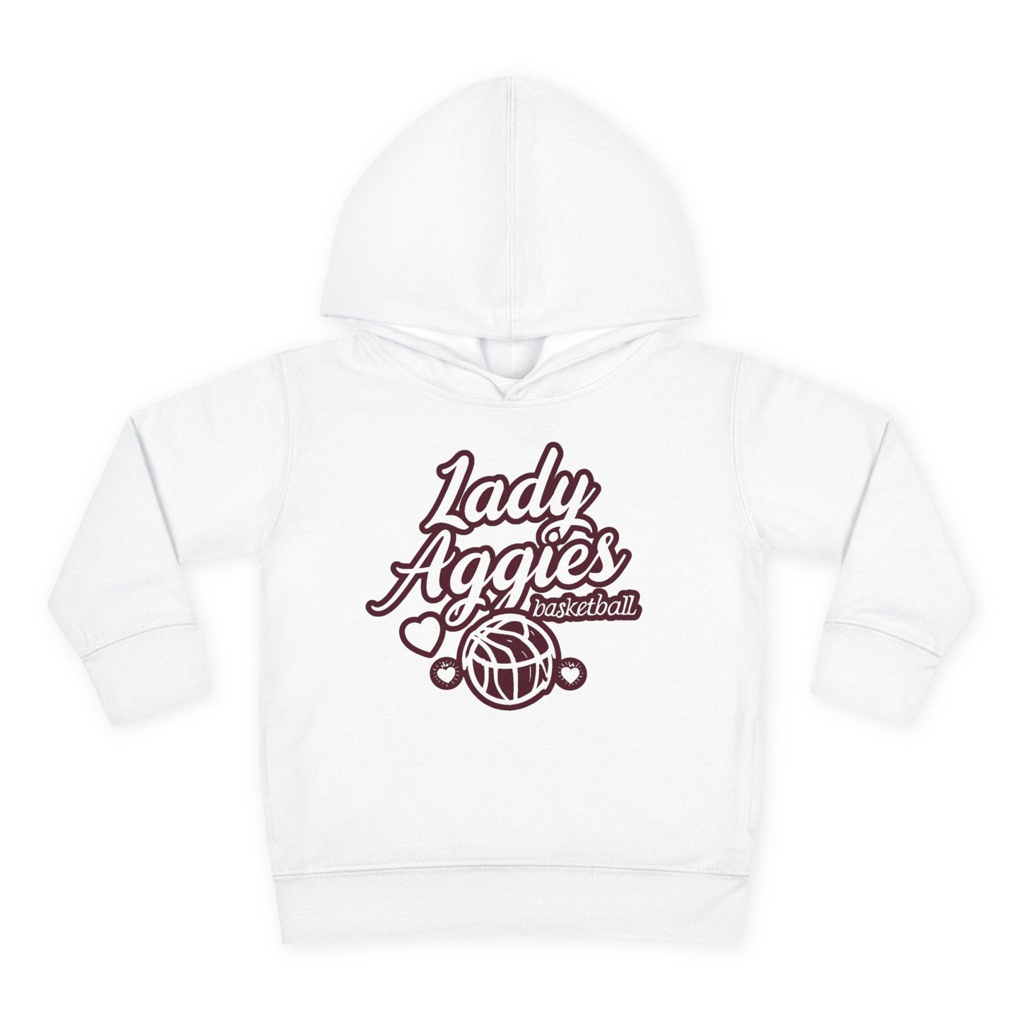 Toddler Hoodie Sweatshirt \ Hamilton Aggies Basketball \ HABBG2