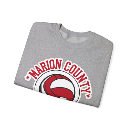 Adult Crewneck Sweatshirt \ Marion County Red Raiders Volleyball \ MCV1