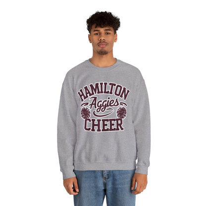Adult Crewneck Sweatshirt \ Hamilton Aggies Cheer \ HAC2