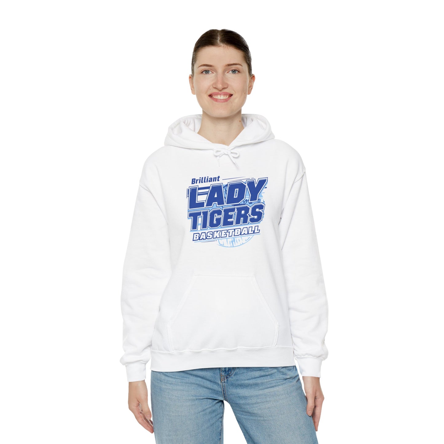 Adult Hoodie Sweatshirt \ Brilliant Tigers Basketball \ BTBKG2