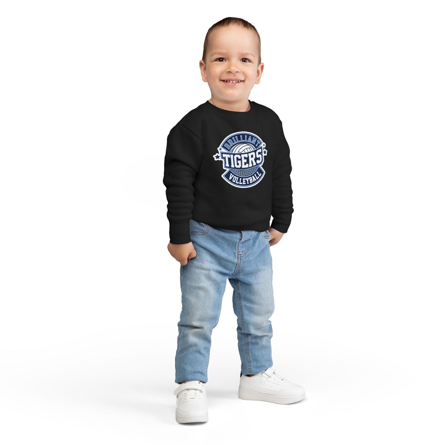 Toddler Hoodie Sweatshirt \ Brilliant Tigers Volleyball \ BTV1