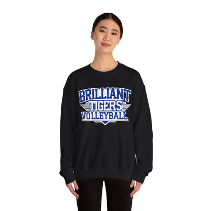 Adult Crewneck Sweatshirt \ Brilliant Tigers Volleyball \ BTV2