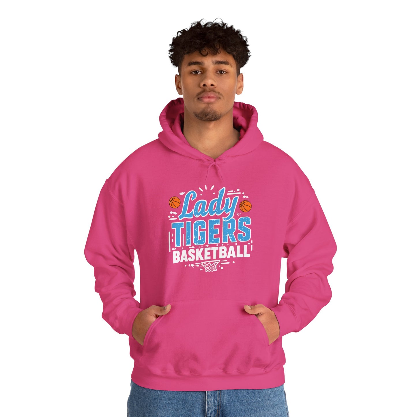 Adult Hoodie Sweatshirt \ Brilliant Tigers Basketball \ BTBKG1