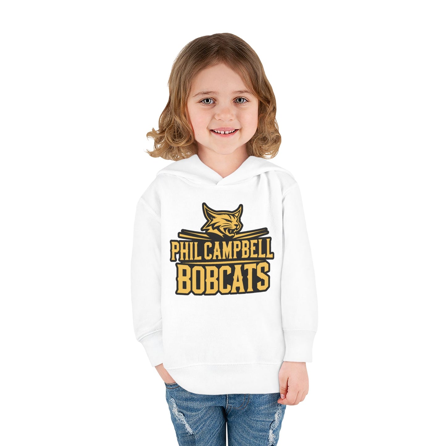 Toddler Hoodie Sweatshirt \ Phil Campbell Bobcats \ PCB2