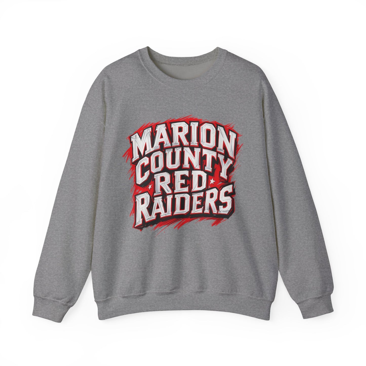Adult Crewneck Sweatshirt \ Marion County Red Raiders \ MC1
