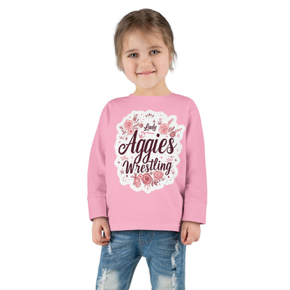 Toddler Long Sleeve Tee \ Hamilton Aggies Wrestling \ HAWG1