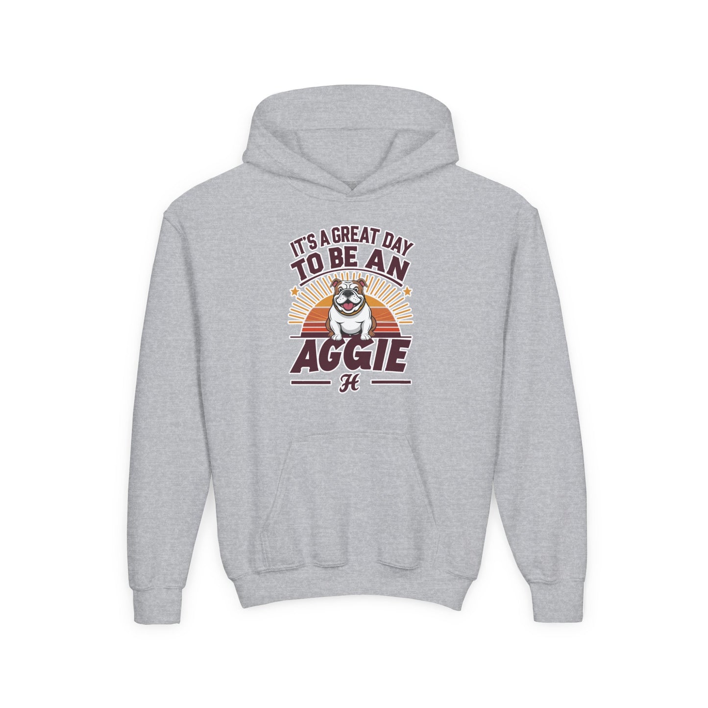 Youth Hoodie Sweatshirt \ It's a Great Day to be an Aggie! \ GDA2