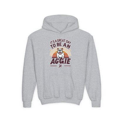 Youth Hoodie Sweatshirt \ It's a Great Day to be an Aggie! \ GDA2