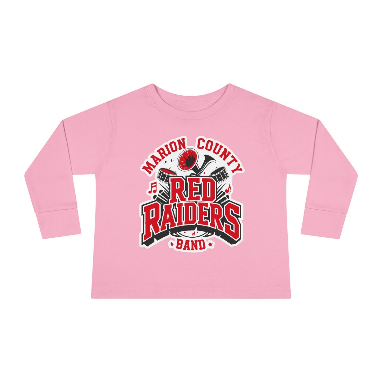 Toddler Long Sleeve Tee \ Marion County Red Raiders Band \ MCB2