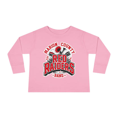 Toddler Long Sleeve Tee \ Marion County Red Raiders Band \ MCB2