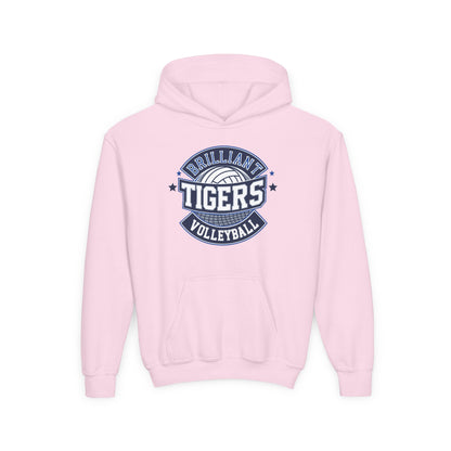 Youth Hoodie Sweatshirt \ Brilliant Tigers Volleyball \ BTV1