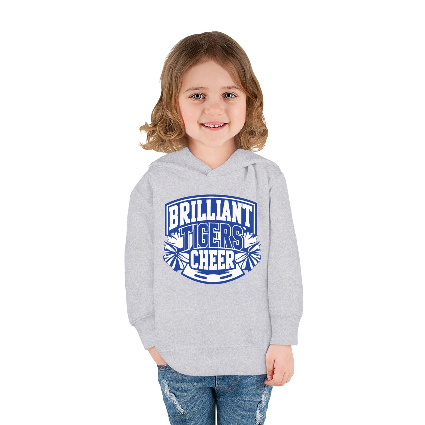Toddler Hoodie Sweatshirt \ Brilliant Tigers Cheer \ BTC1