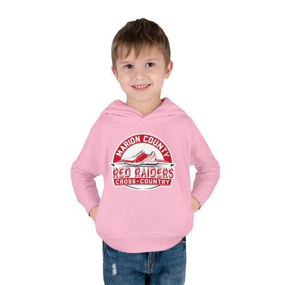 Toddler Hoodie Sweatshirt \ Marion County Red Raiders Cross-Country \ MCCC1