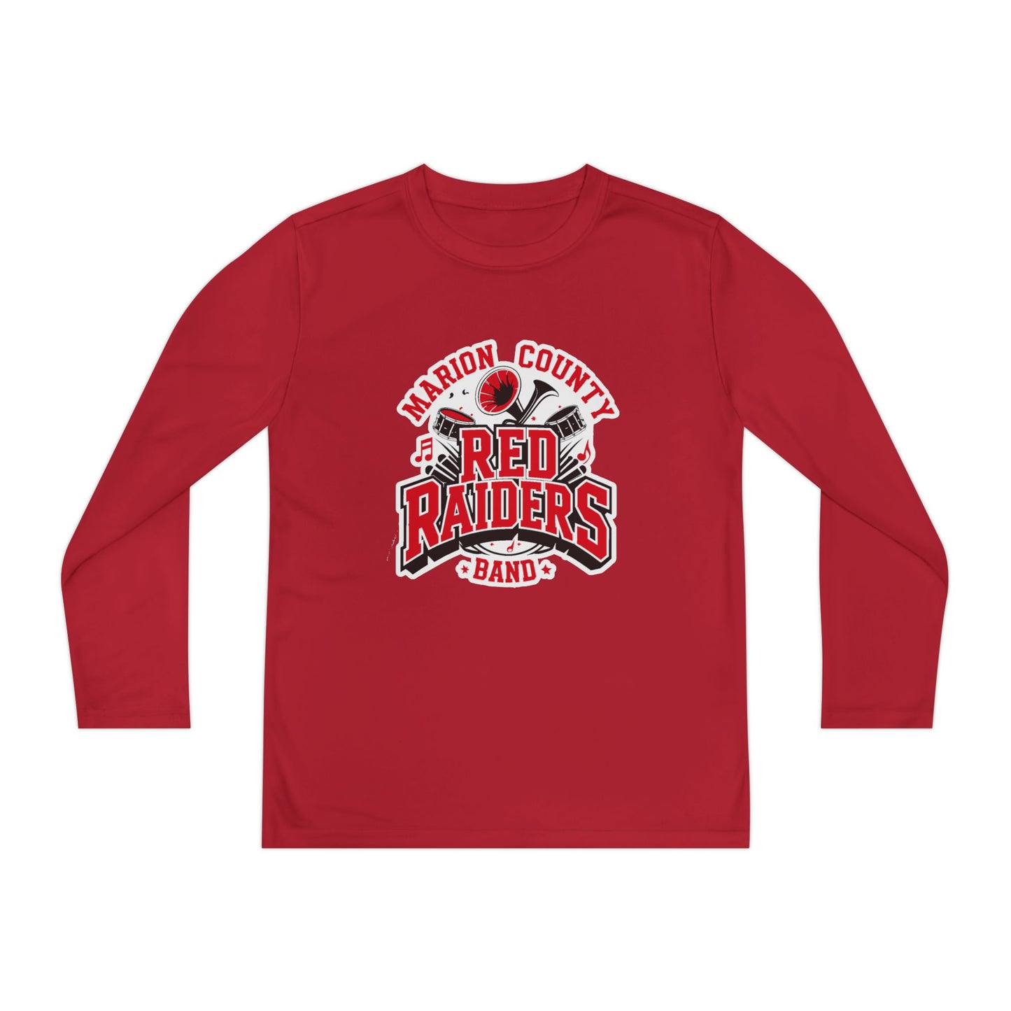 Youth Long Sleeve Shirt \ Marion County Red Raiders Band \ MCB2