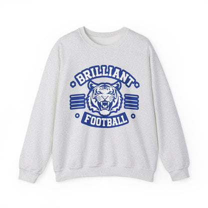 Adult Crewneck Sweatshirt \ Brilliant Tigers Football \ BTF2