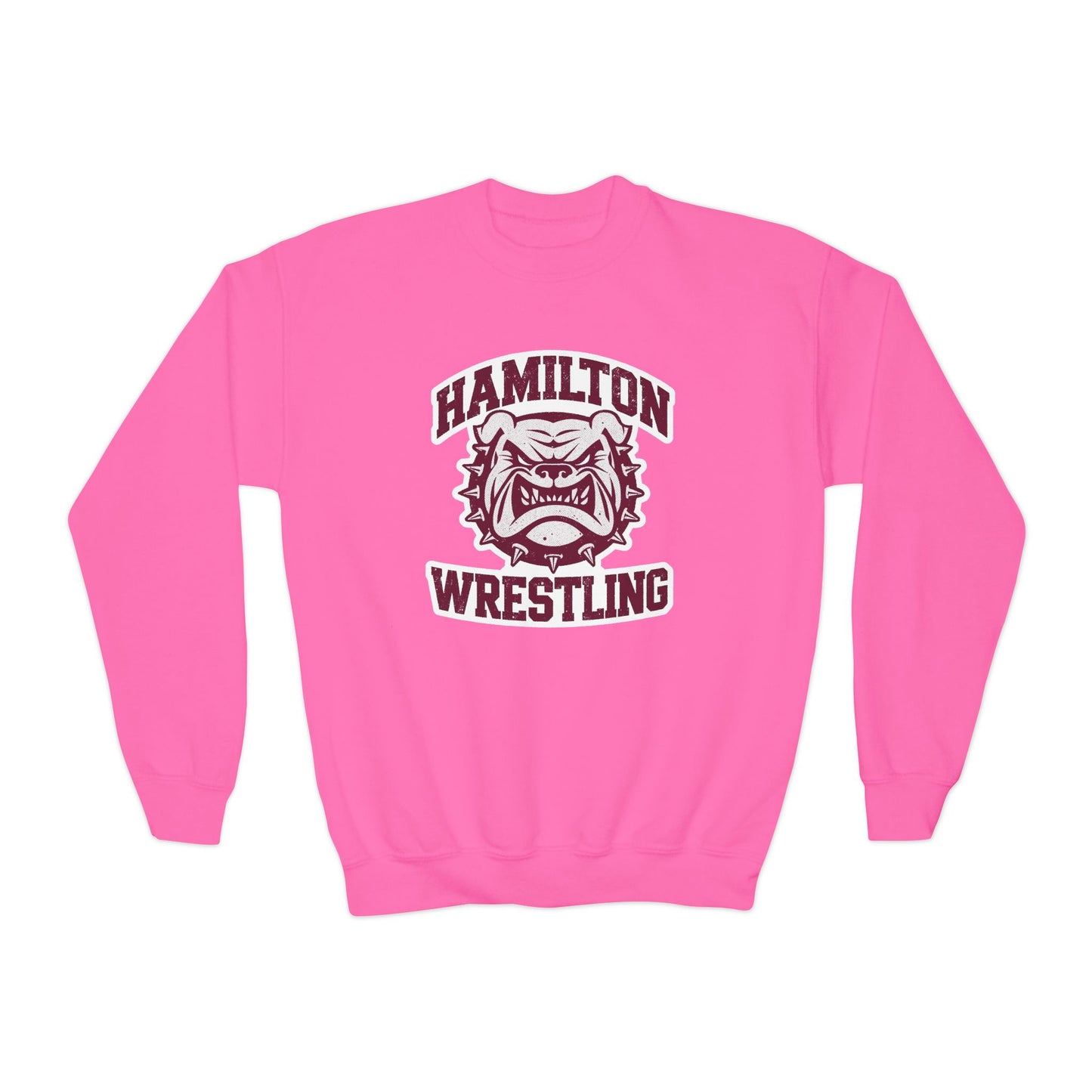 Youth Crewneck Sweatshirt \ Hamilton Aggies Wrestling \ HAW2