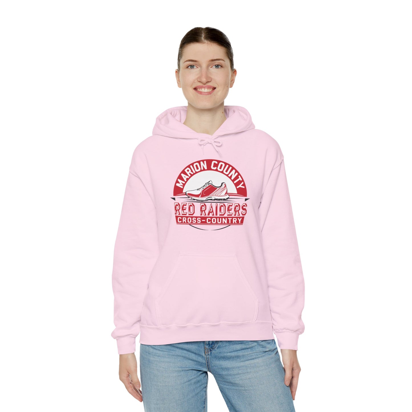 Adult Hoodie Sweatshirt \ Marion County Red Raiders Cross-Country \ MCCC1