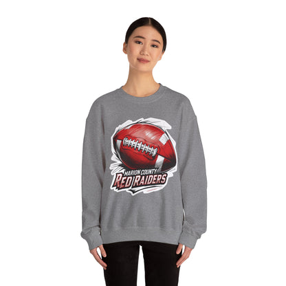 Adult Crewneck Sweatshirt \ Marion County Red Raiders Football \ MCF1