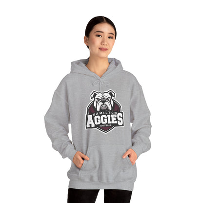 Adult Hoodie Sweatshirt \ Hamilton Aggies Football \ HAF2